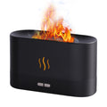 Black diffuser with flames on a white background